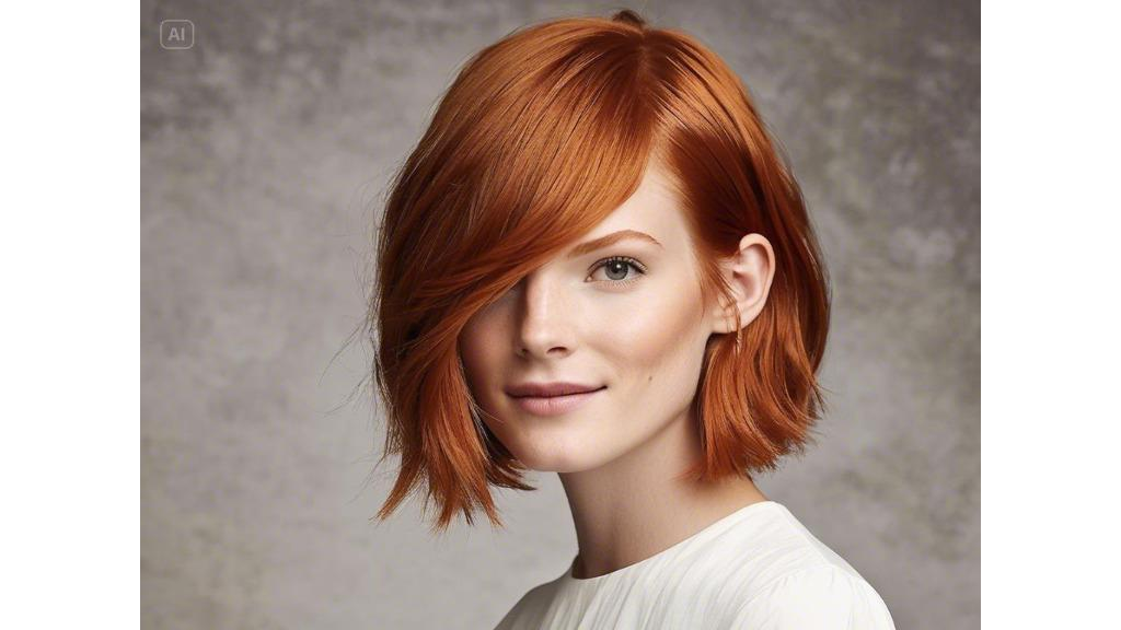 Short-long bob for long face shape