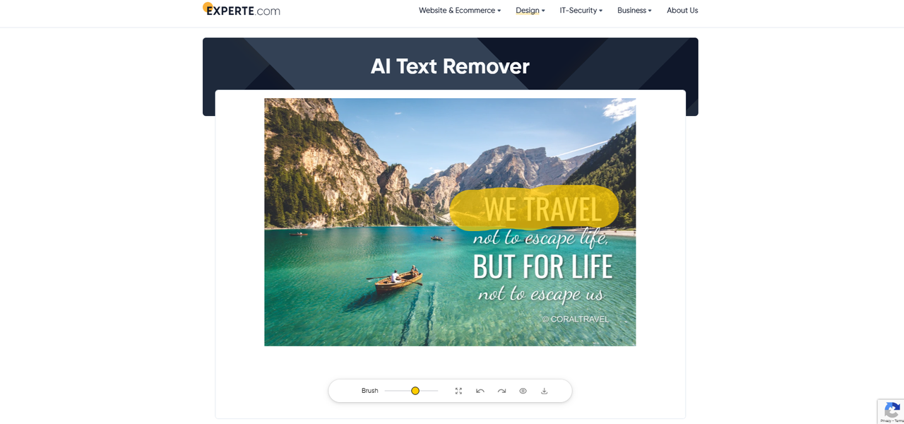 Experte text remover