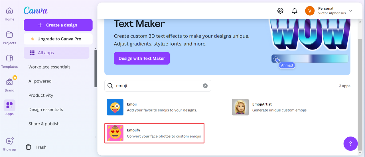 Click "Emojify" to make emoji from photo online