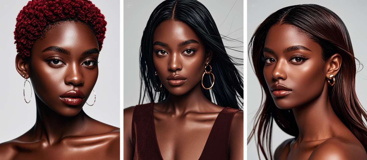 Change hair color for dark skin tone