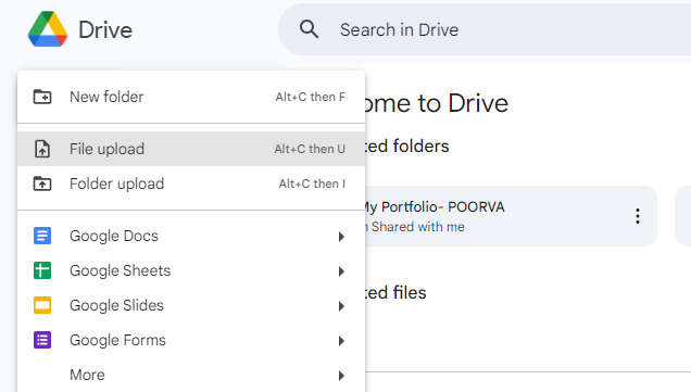 Upload video to Google Drive