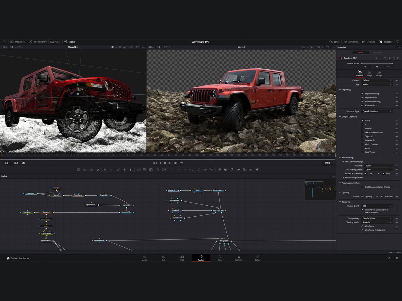 Image showing advanced editing tools in DaVinci Resolve review free