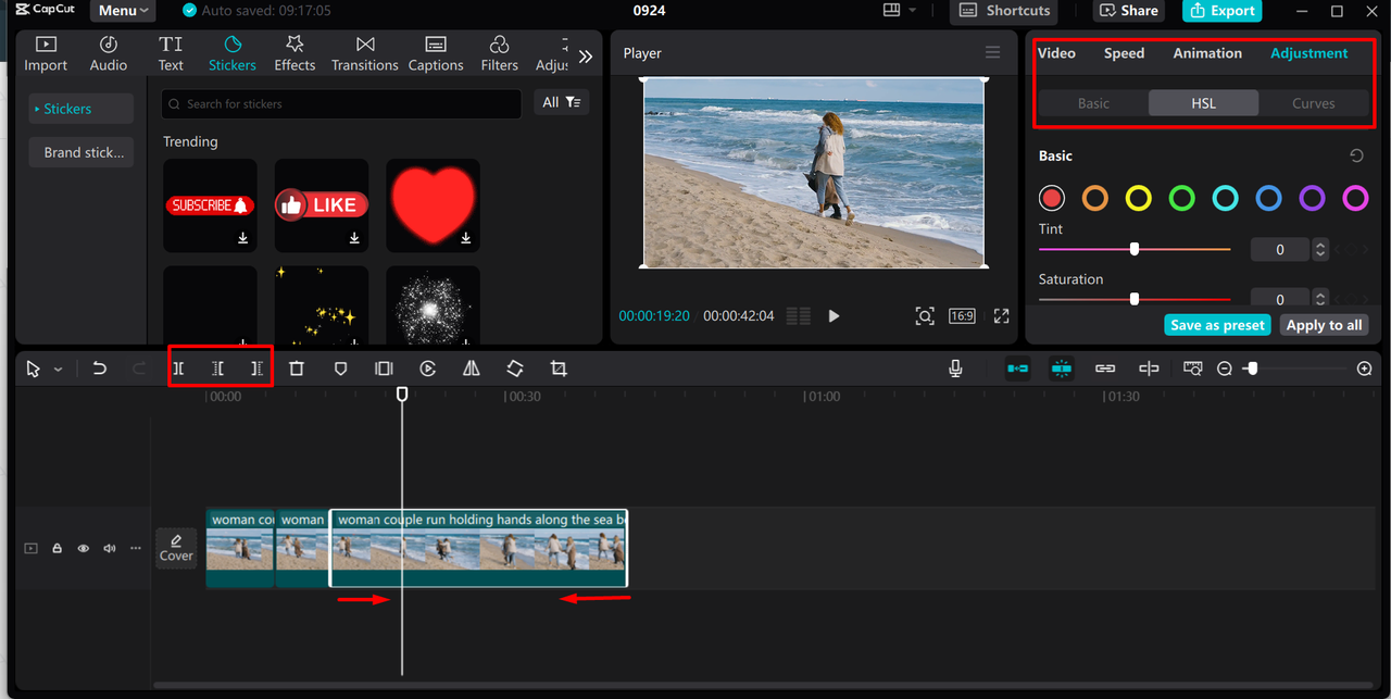 Reduce video file size for Facebook in the CapCut desktop video editor