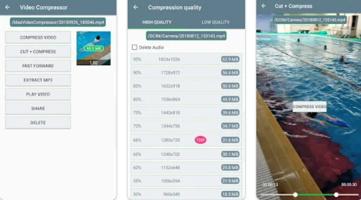 Video Compressor & Video Cutter is a mobile app that compresses videos for twitter