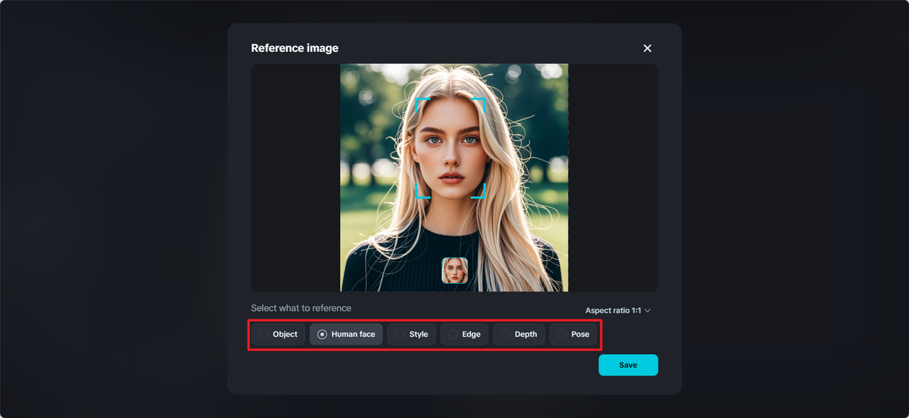 Reference image optimize results