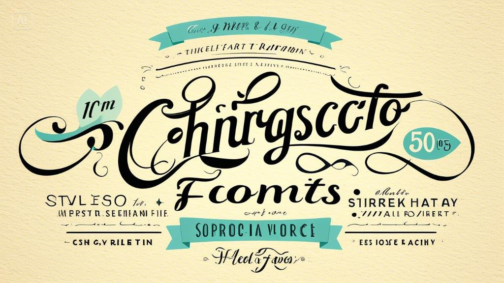 50s script fonts