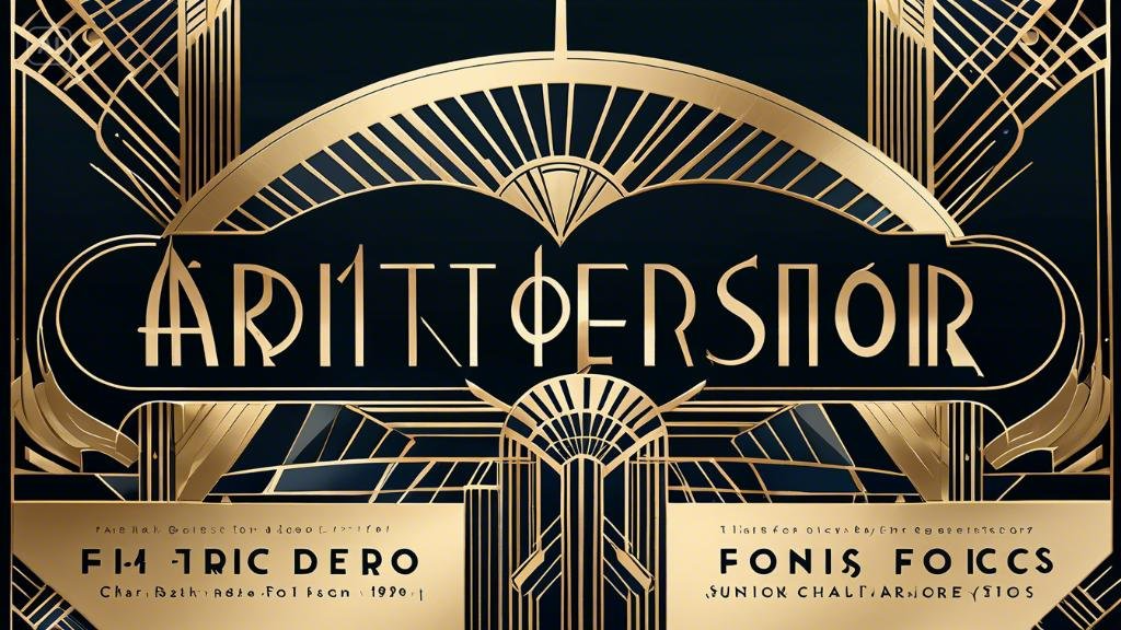 Art deco fonts