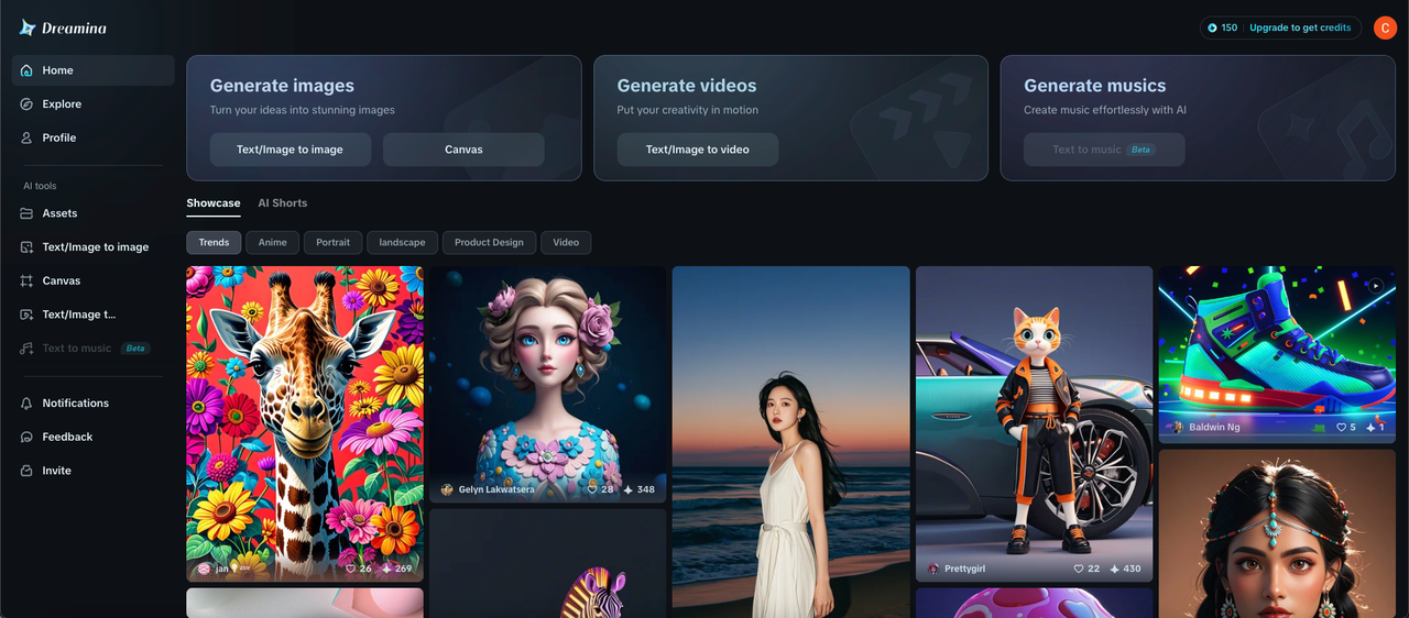 Dreamina's mockup 3d online free generator