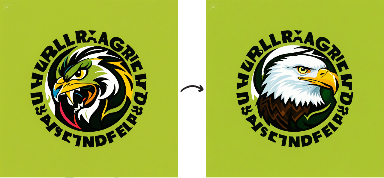 Inpaint to change any detail of your logo