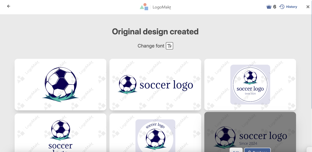 LogoMakr free soccer logo maker