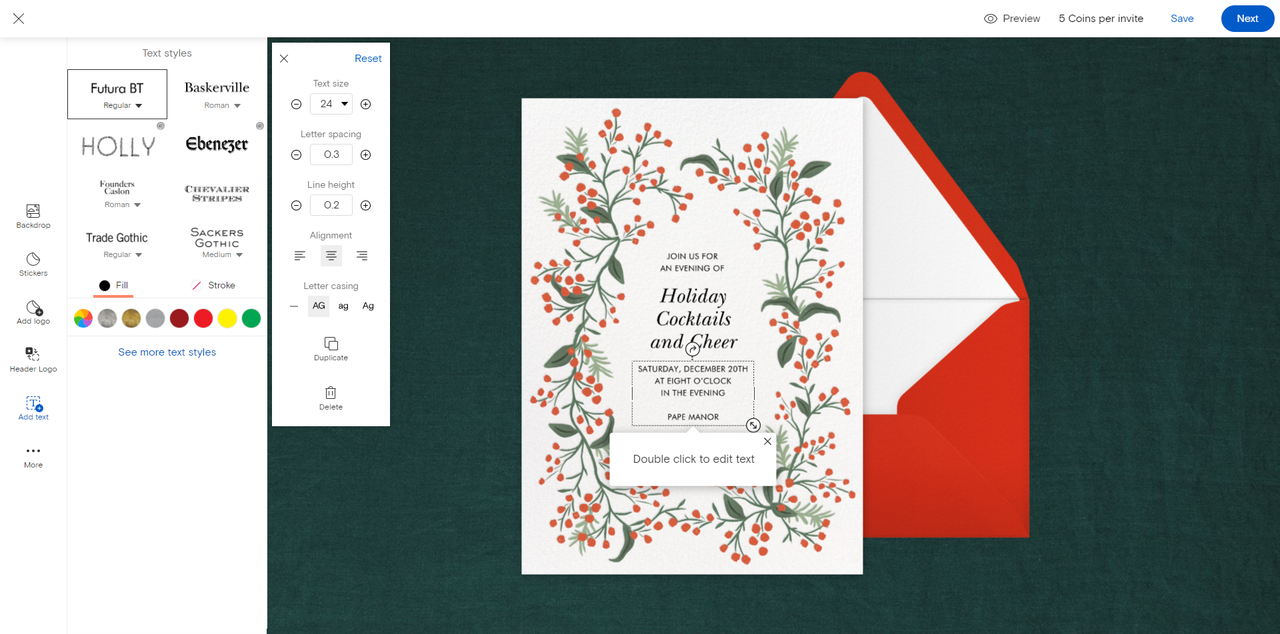 Design invitation card online from templates at Paperless Post