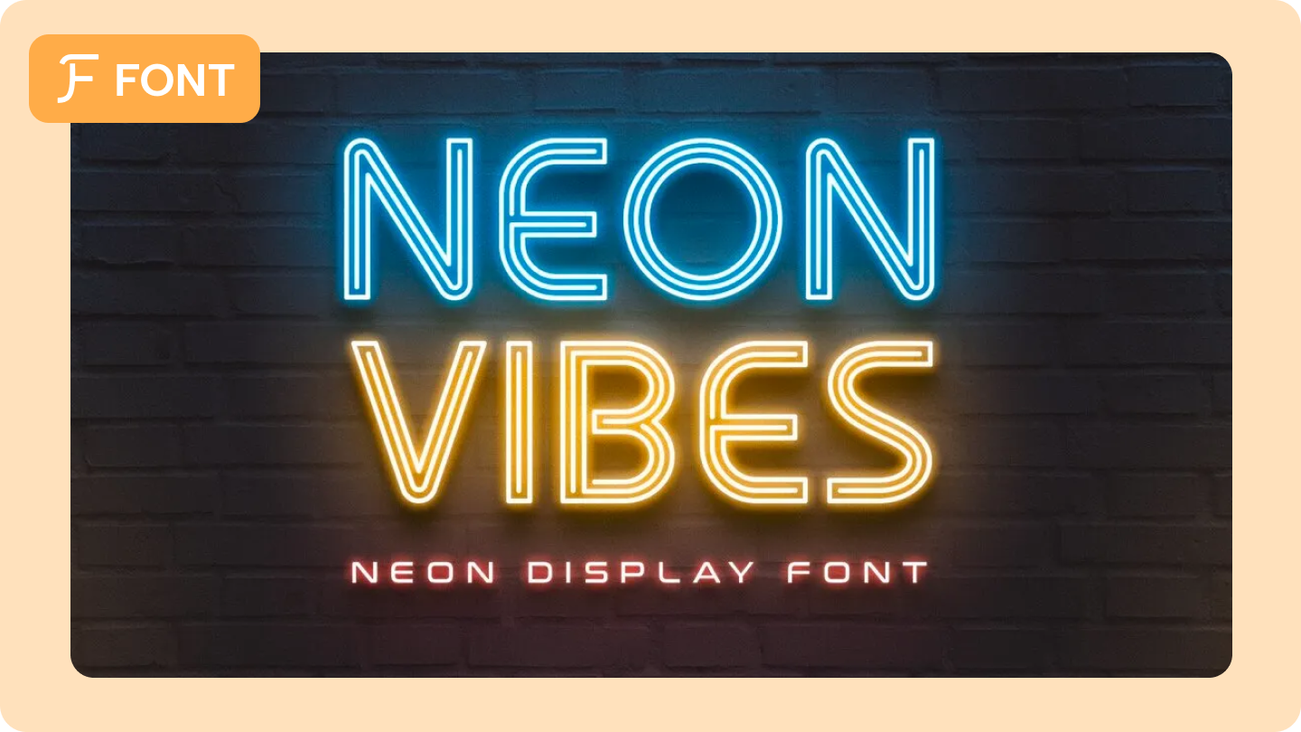 neon font free