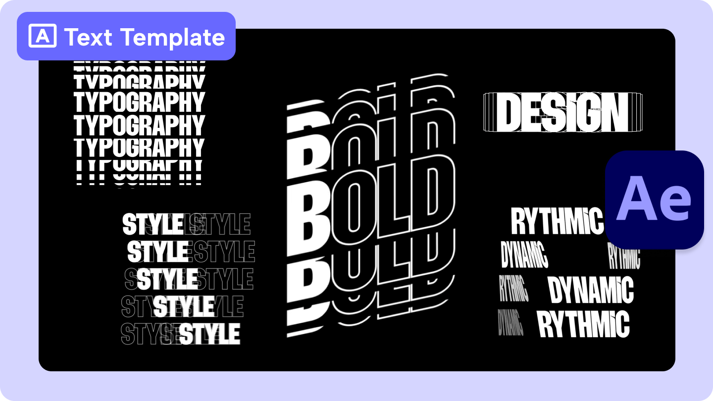 bold bulletin free kinetic typography after effects template download