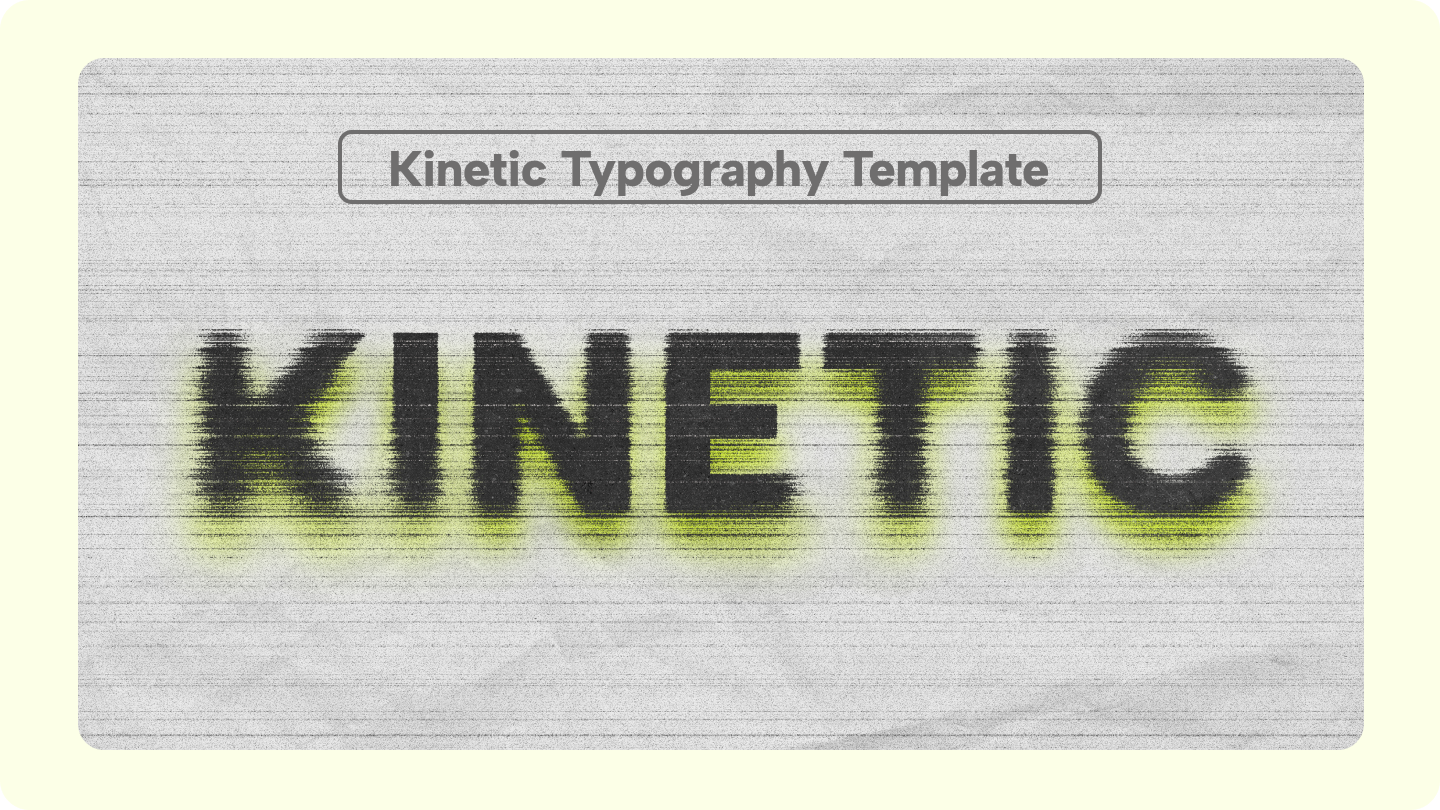 kinetic typography templates free