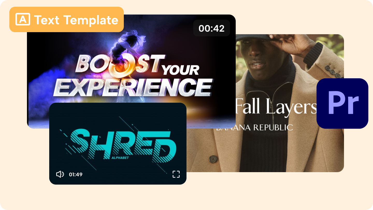 premiere pro text templates