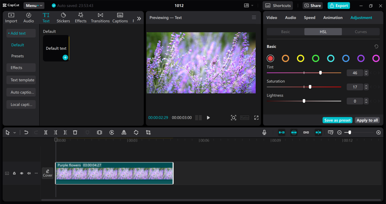 Interface of the CapCut desktop video editor - a user-friendly way to edit videos on a PC