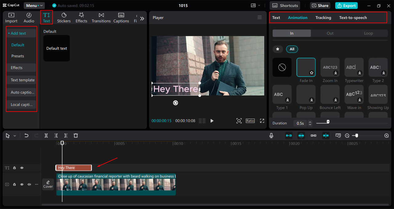 Fine-tuning a video with CapCut desktop video editor's advanced tools