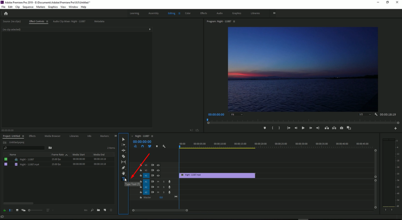 Adobe video editing tutorial showing how to add text and graphics