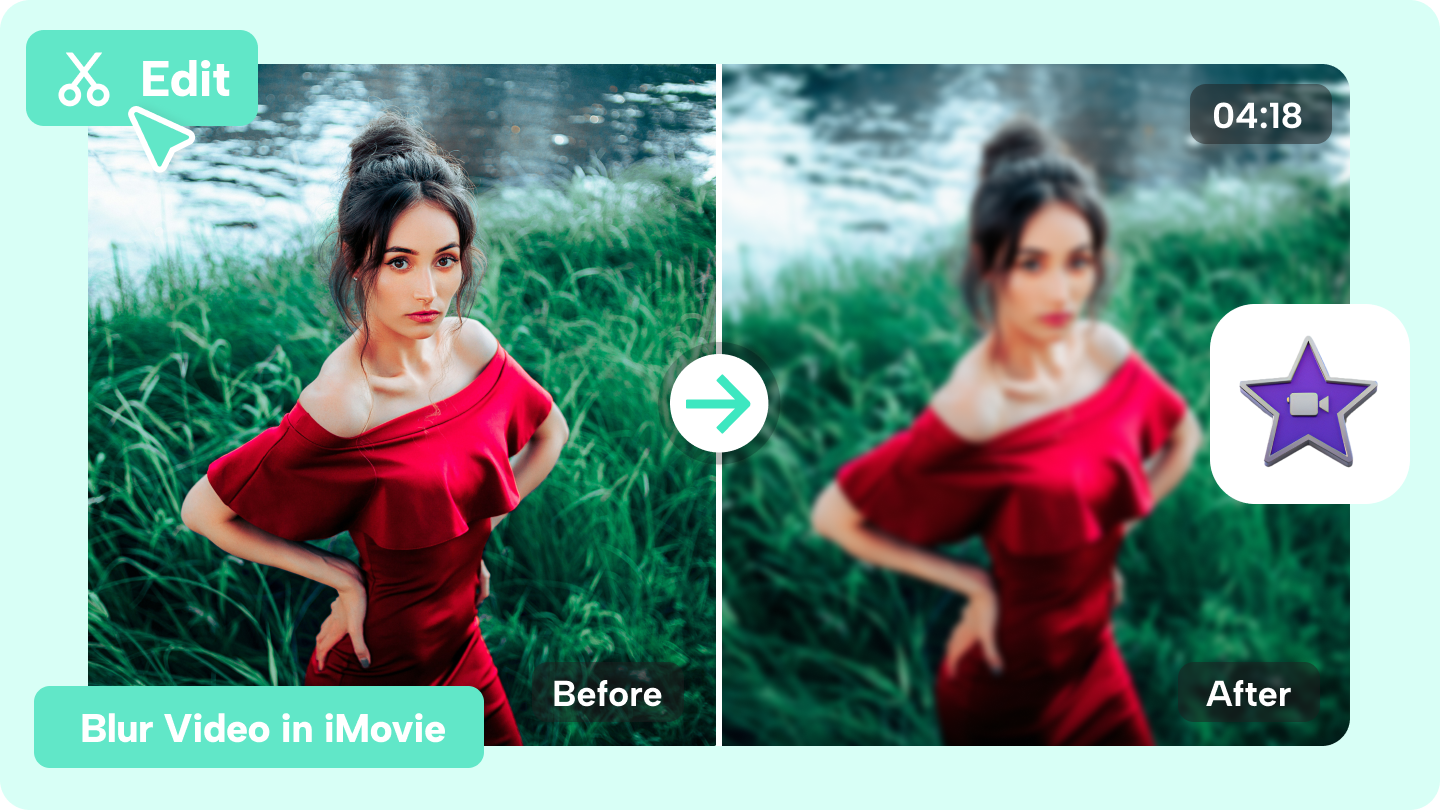 how to blur a video on imovie