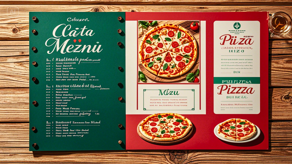 Pizzeria menu