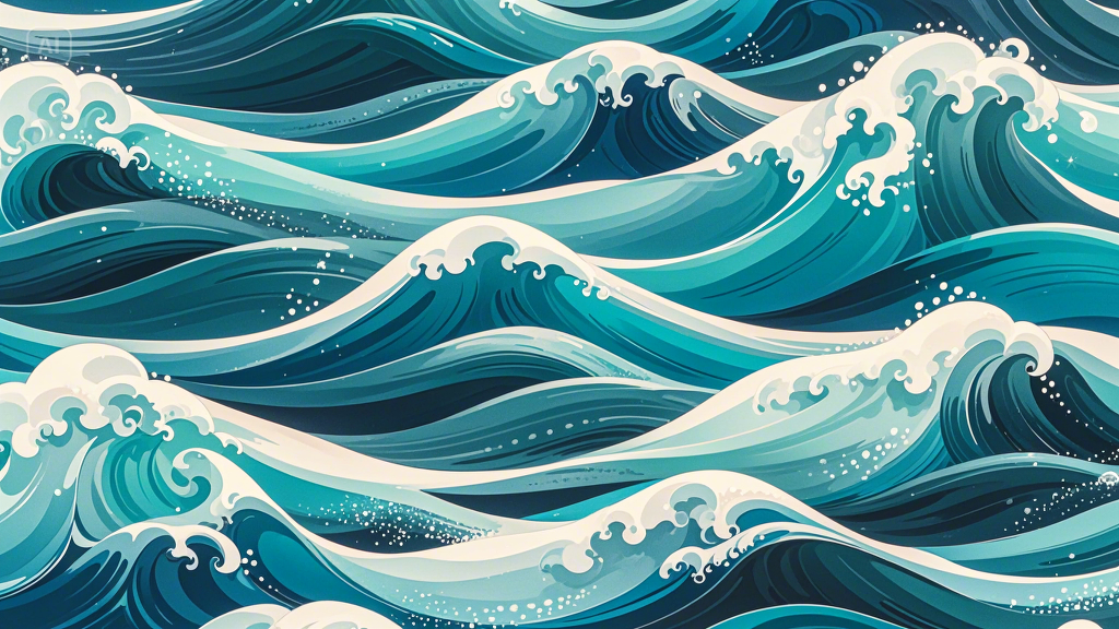 Ocean wave pattern