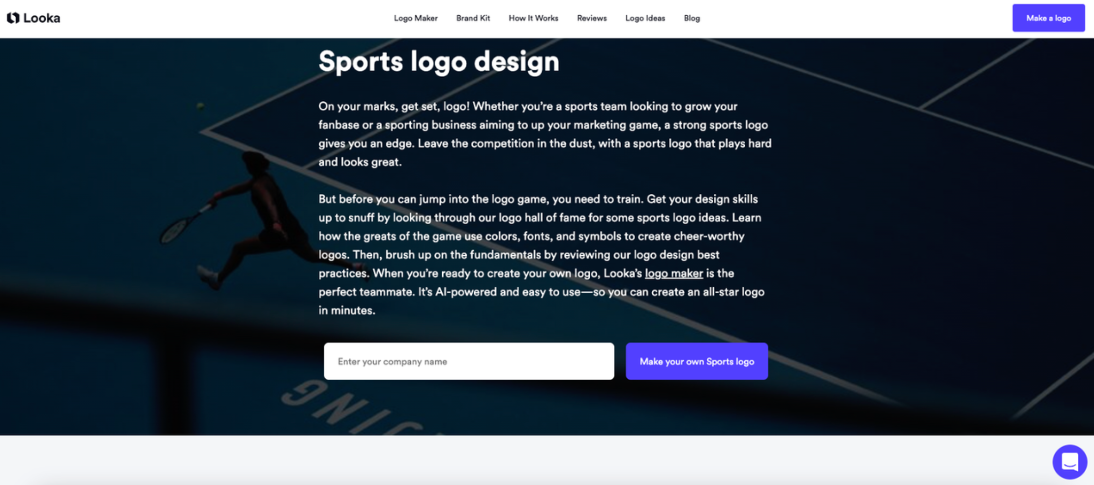 Looka: cricket logo designer