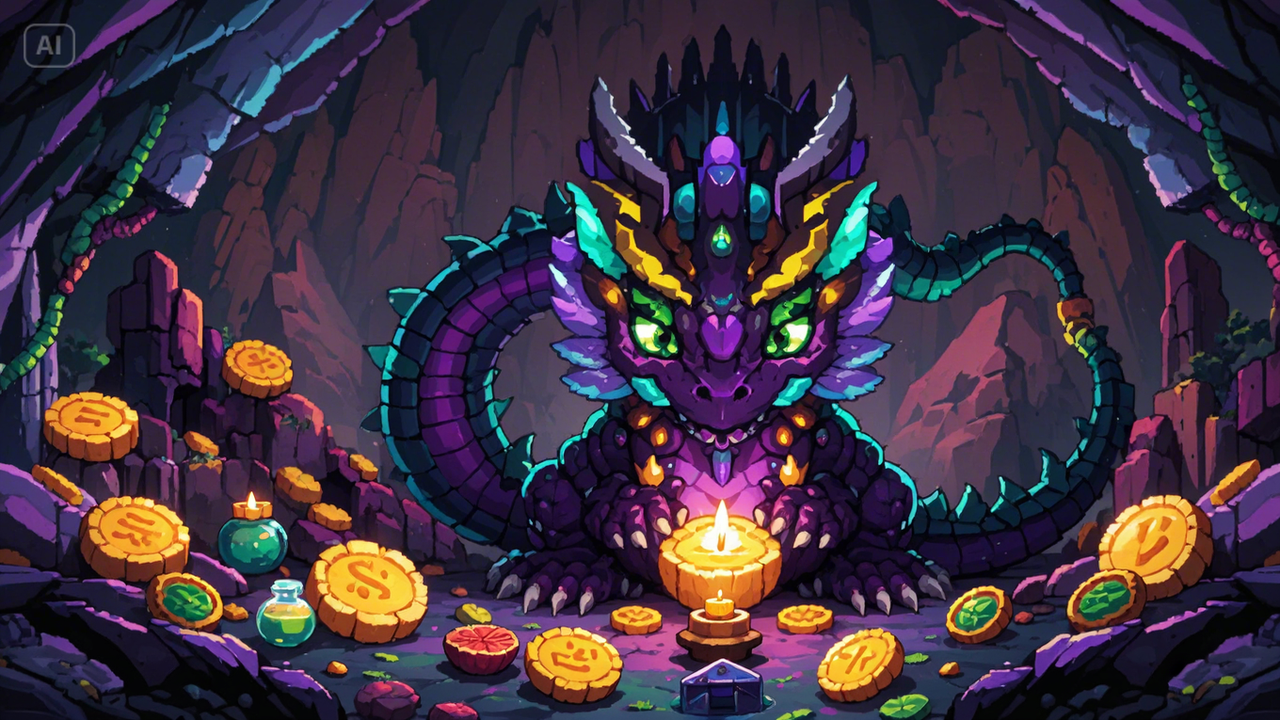 Pixel art dragon  