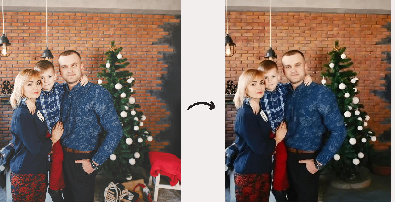 removing unwanted elements from images featuring Santa hat