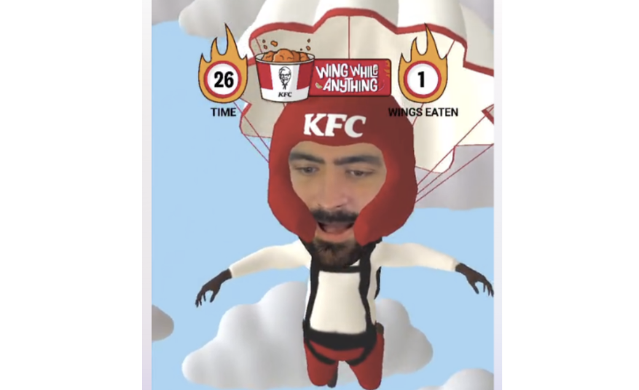 KFC AR game filter