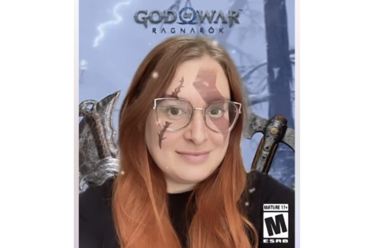 The God of War AR filter