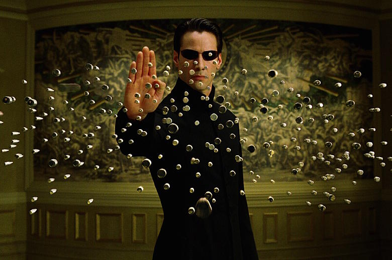 An image showing the special effects in The Matrix