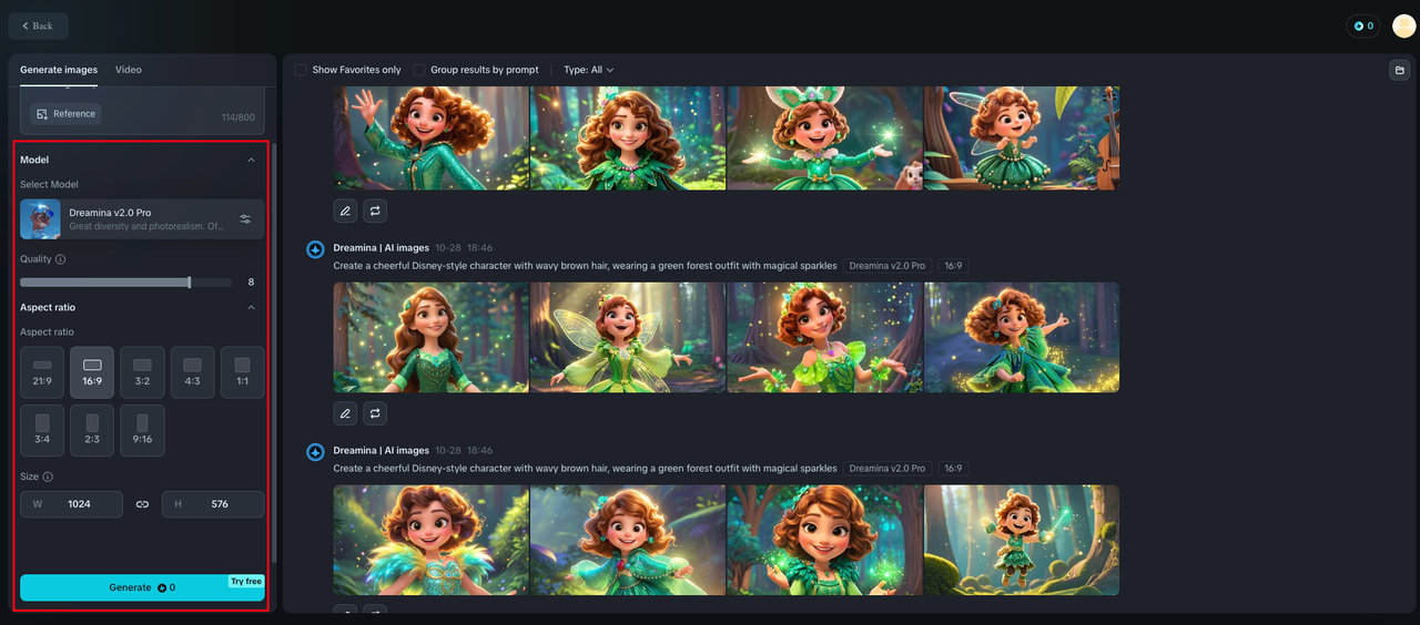 Generate disney princess with ai 