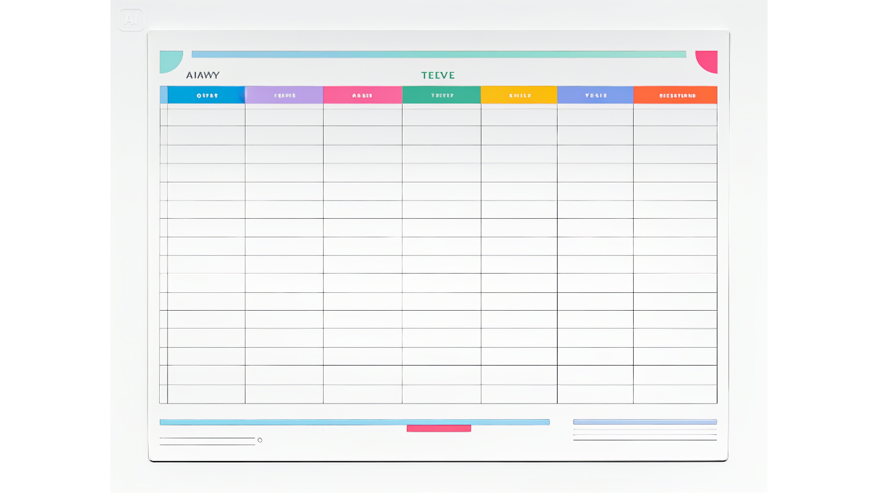 Minimalist timetable design