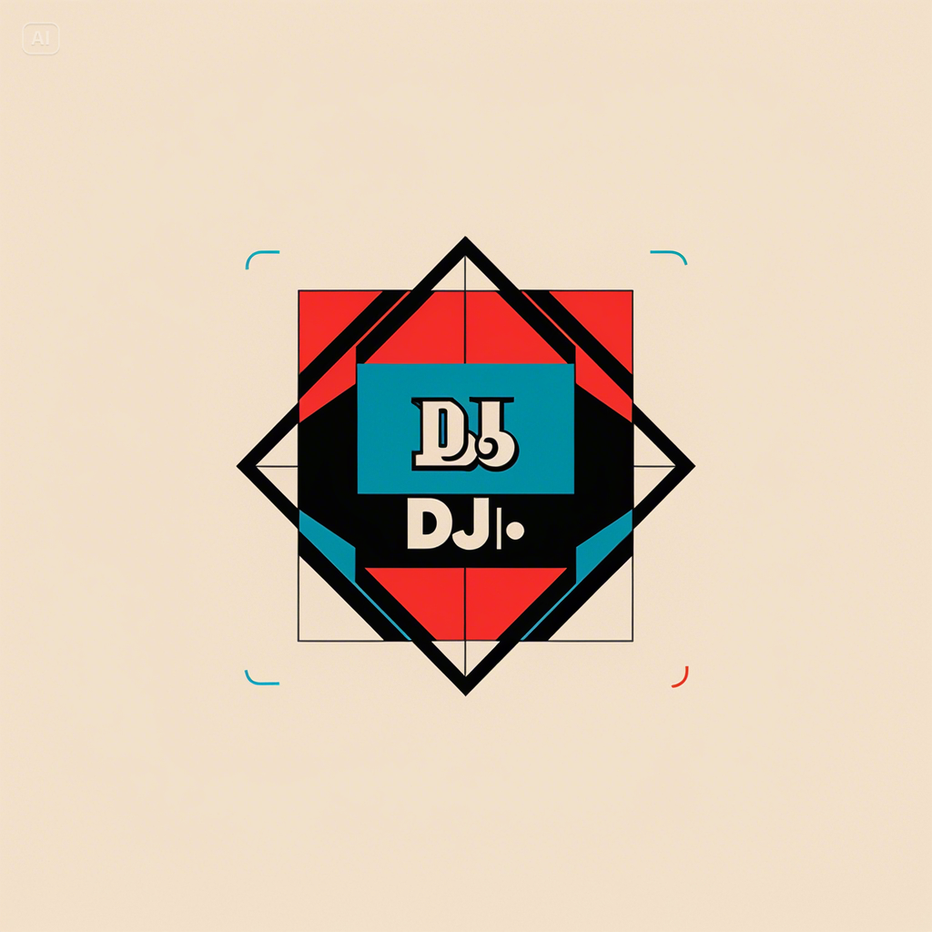 Geometric DJ Logo