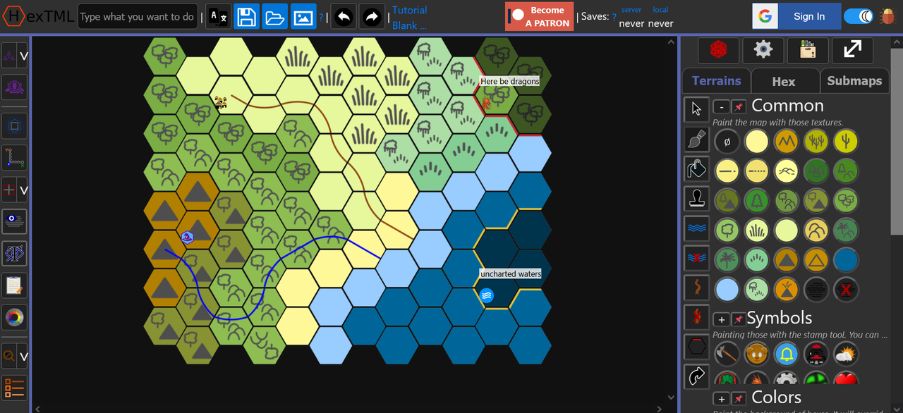 Hex map generator online