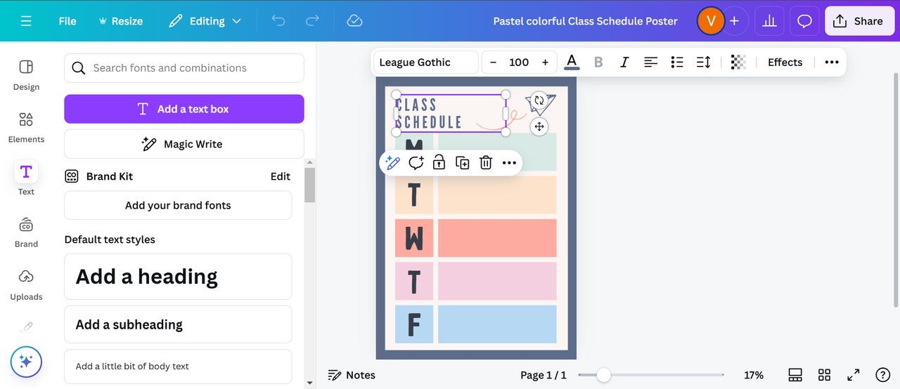 Choose a template to begin customizing