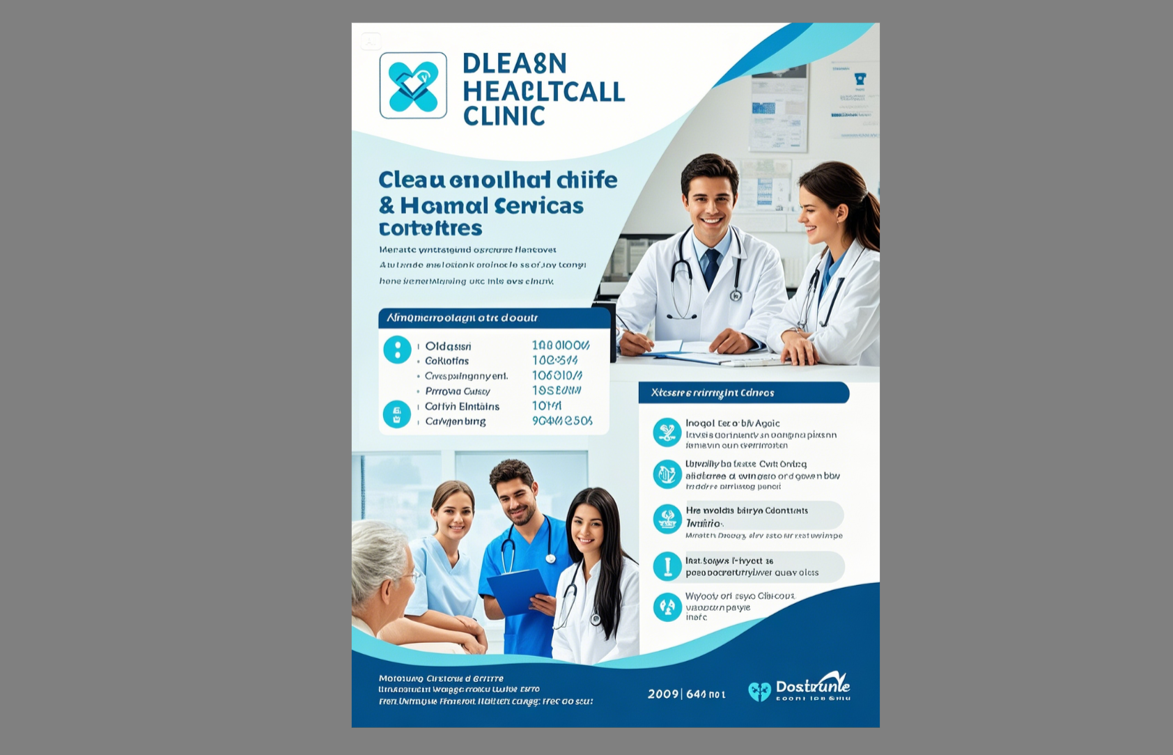 Healthcare clinic flyer