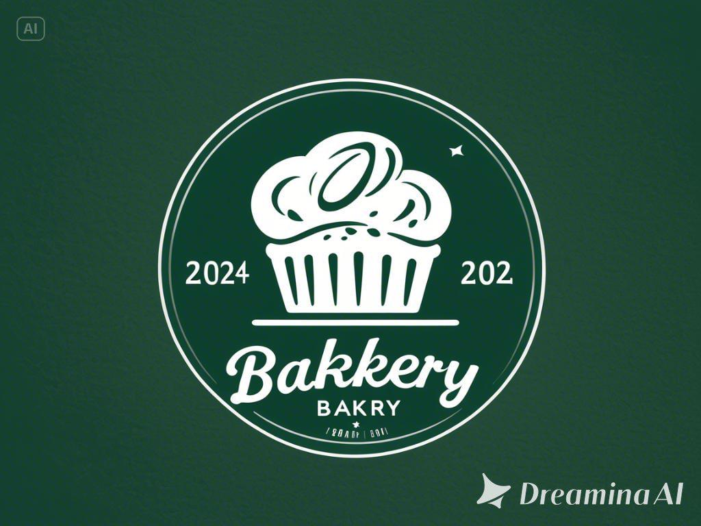 Simple bakery logo design example