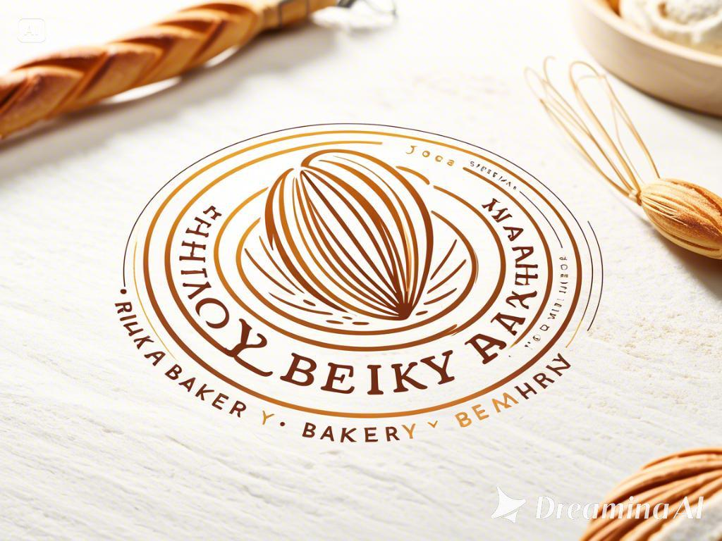 Modern bakery logo design example