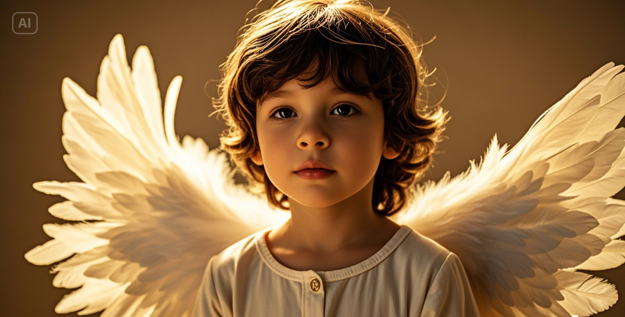 wings in children's photos