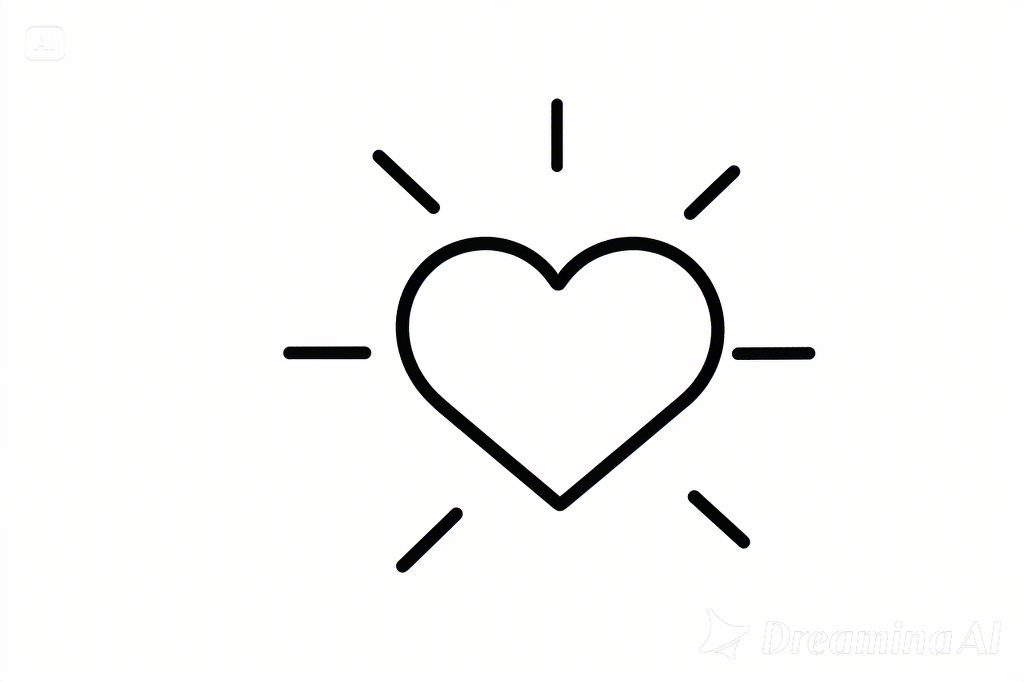 Love heart tattoo design