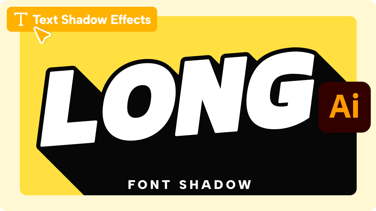 illustrator font shadow