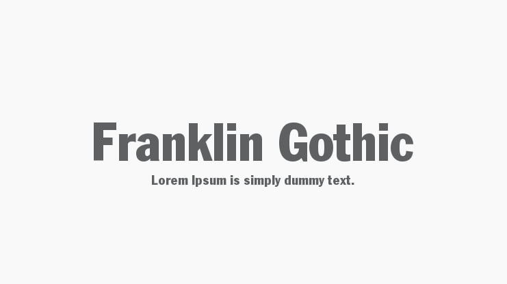 The 5 best fonts for news websites to try: Franklin Gothic