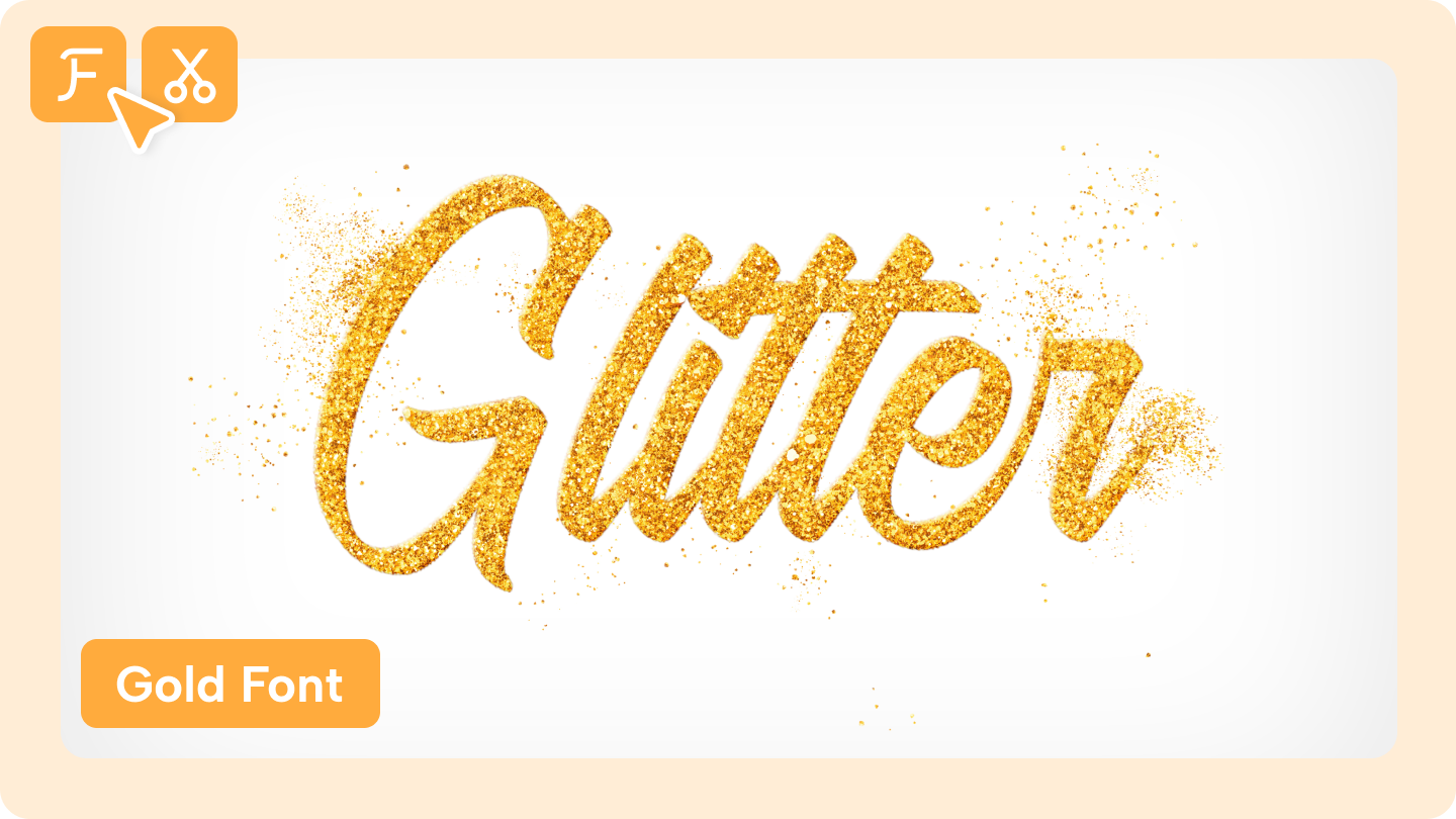 gold font generator