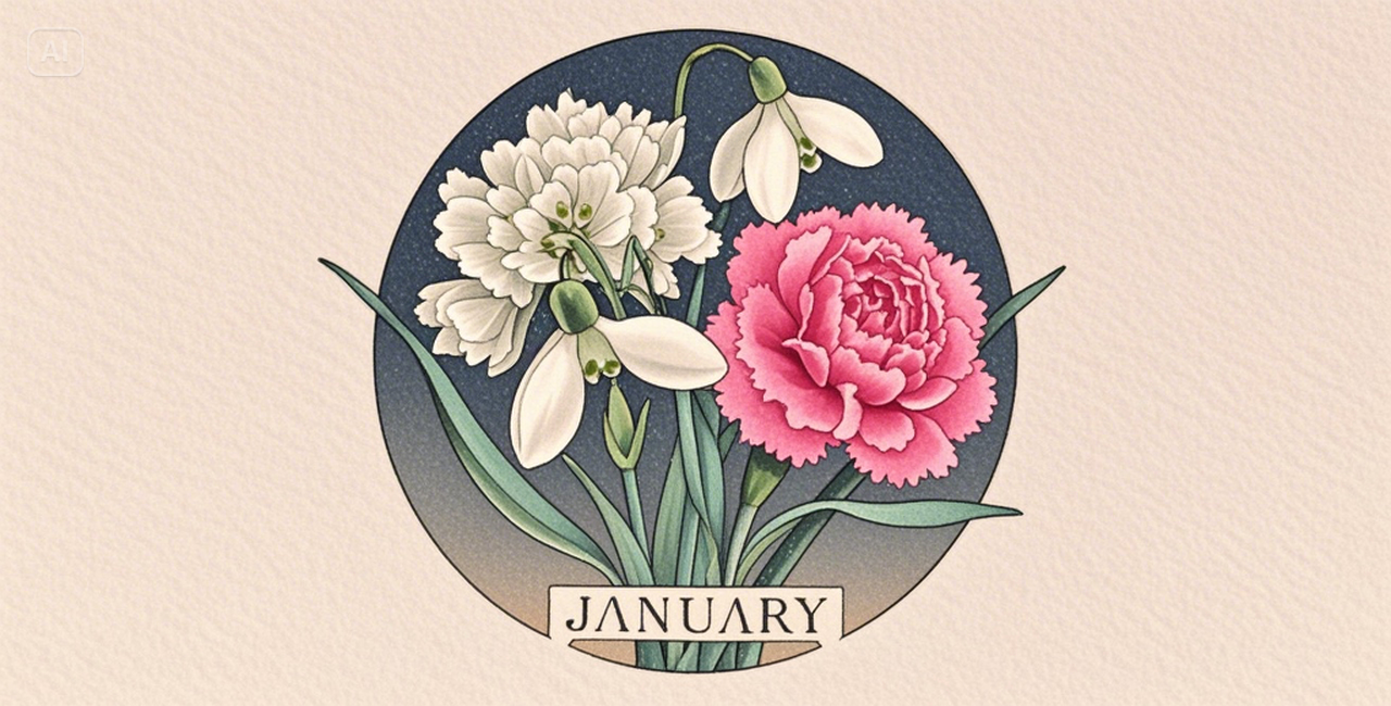 January birth tatto design