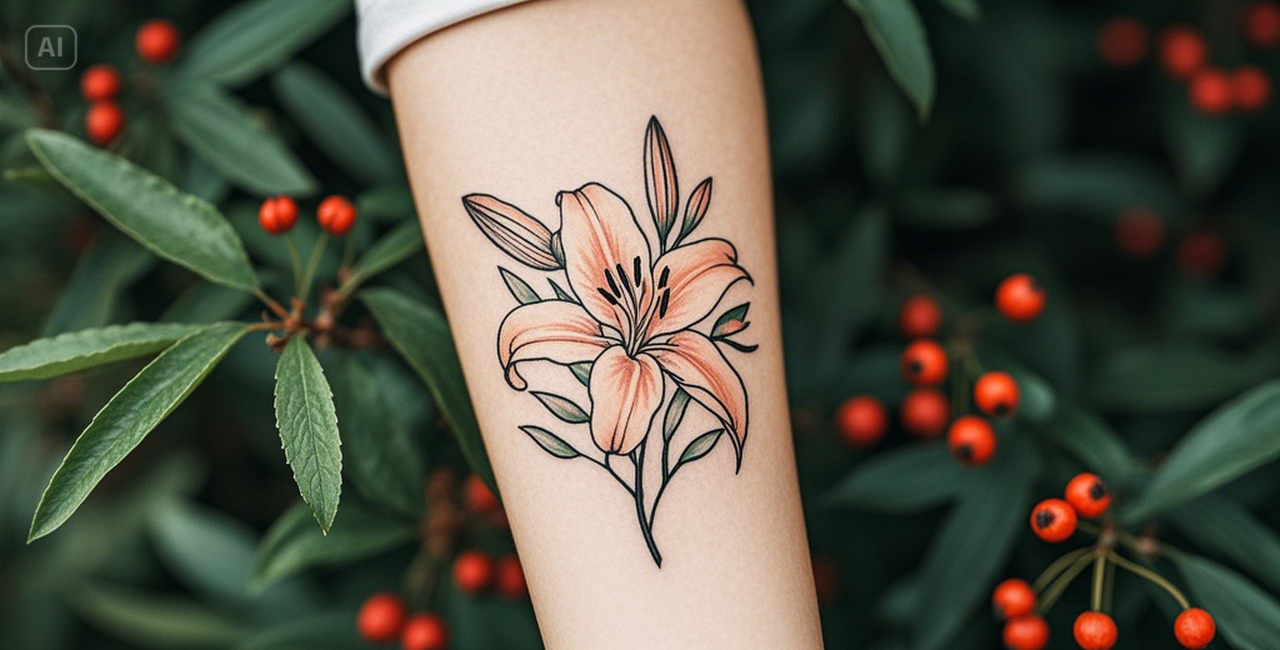 May birth flower tattoo