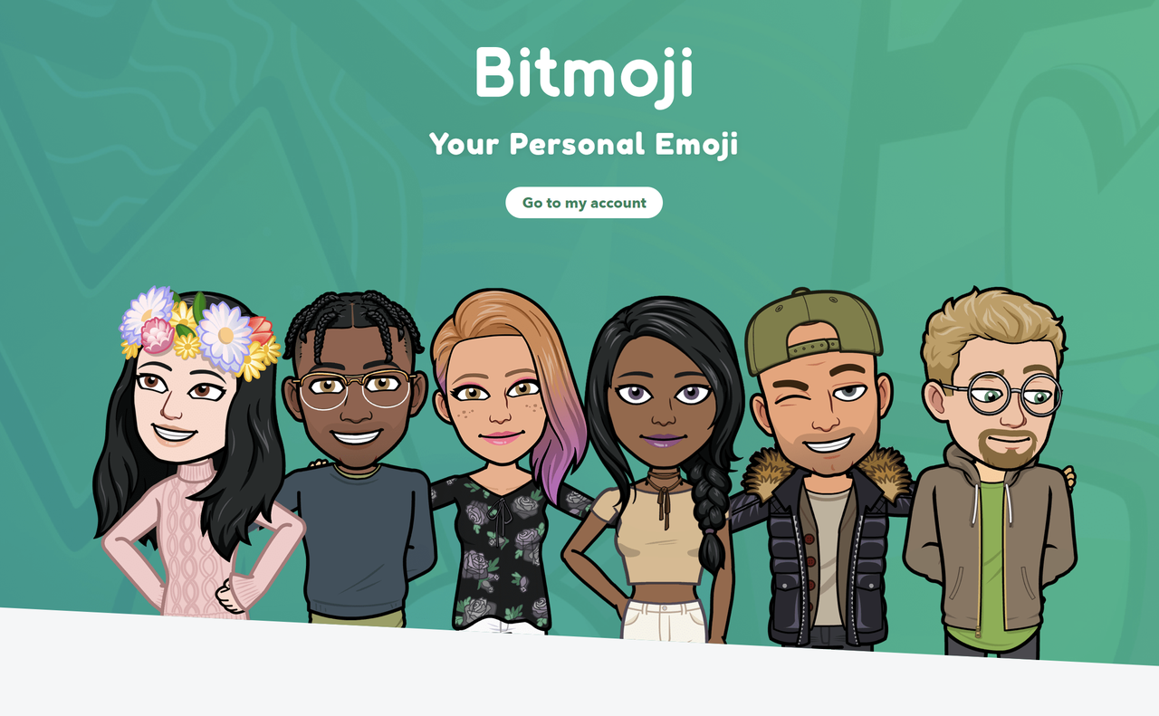 Interface of Bitmoji - Perfect tool to create Bitmoji online for free