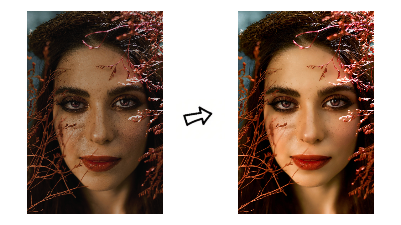 One-click retouching