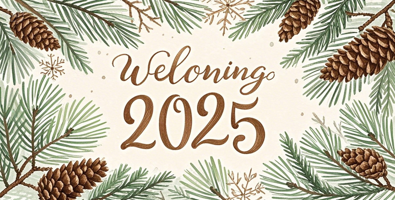 nature-inspired new year card