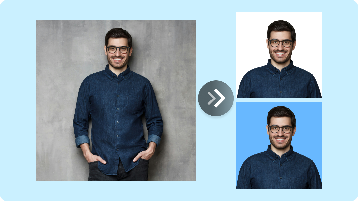 passport photo background change